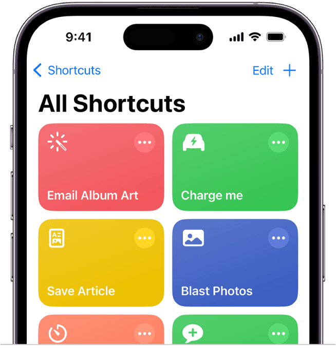 iOS Shortcuts App Screenshot